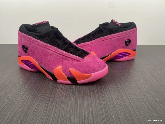 Rep 14 Jordan Low Pink (W) DH4121-600 Shocking Retro 0714